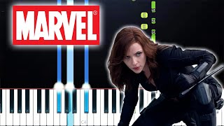 Black Widow Soundtrack  Smells Like Teen Spirit Piano Tutorial [upl. by Zebe]