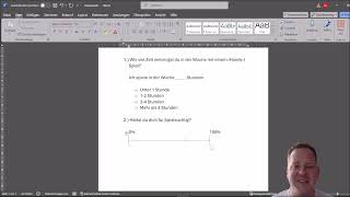 Eine Umfrage in Word erstellen [upl. by Naujud888]
