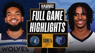 TIMBERWOLVES at GRIZZLIES  FULL GAME HIGHLIGHTS  April 26 2022 [upl. by Akirdna98]