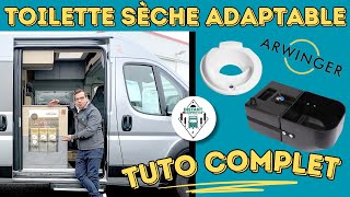 100 NOUVEAUTÉ  TUTO  Toilette sèche en conservant votre base du chimique  Instant CampingCar [upl. by Akeryt698]