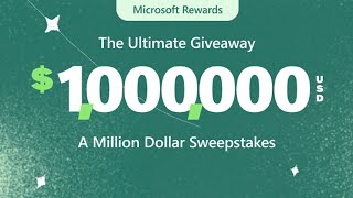 Microsoft Rewards 1 Million Ultimate Giveaway Sweepstakes [upl. by Relyhcs302]