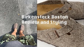 Birkenstock Boston Review  Sizing  Styling [upl. by Archaimbaud]