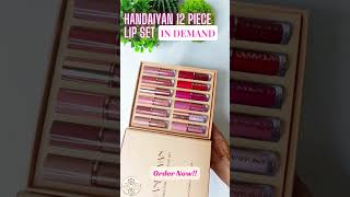 12 Piece Lip Set Liquid Lipstick  Lip Gloss Handaiyan [upl. by Ahsatniuq767]