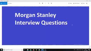 Morgan Stanley Interview Questions  Hacker Rank  Java [upl. by Ferne]