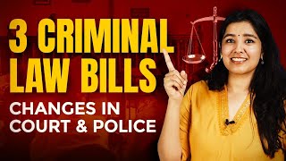 What are the 3 New Criminal Laws in India  Old amp New Explained [upl. by Natascha404]