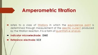 Amperometric TitrationVery Easy Way Important Of MScNotes [upl. by Yldarb]