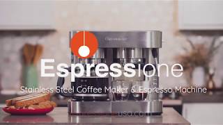 Espressione Stainless Steel Combination Espresso Machine amp 10 Cup Drip Coffee Maker [upl. by Vanna]