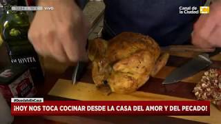 Receta Pollo Roti con vegetales gratinados de Claudio Guarnaccia 3 en Hoy Nos Toca a las Diez [upl. by Margalit822]