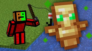 Minecraft But Fishing Drops OP Items [upl. by Sykes]