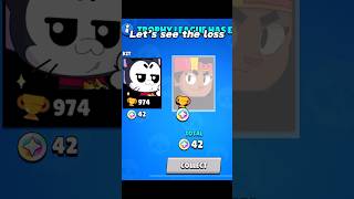 Final Trophy Reset brawlstars shorts [upl. by Rialc854]