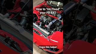 How to quotDeFloodquot your Rotary FD RX7 cars jdm rotary deflood unflood rotarylife help howto [upl. by Li159]