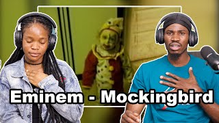 OUR FIRST TIME Eminem  Mockingbird Official Music Video REACTION [upl. by Elyak]