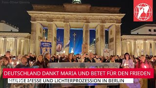 LIVE Heilige Messe und Lichterprozession mit Fatima Madonna in Berlin  12Okt2024 [upl. by Cohligan]