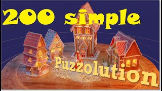 Puzzling Places  Gingerbread Houses 200 simple  OculusMeta QuestPlay Station VR  3D VR Puzzle [upl. by Jeremy]