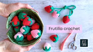 Frutillas en crochet  Técnica amigurumi [upl. by Cacilie811]