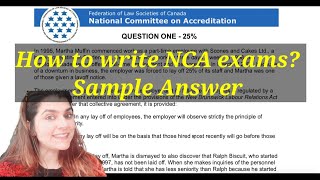 How to solve NCA exam  NCA sample answer Answer writing strategy [upl. by Nosreip653]