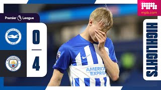 PL Highlights Brighton 0 Man City 4 [upl. by Oiratno]