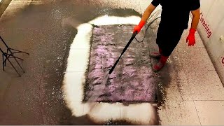 Extremely rotten incredible dirty carpet cleaning satisfying ASMR [upl. by Naiva]