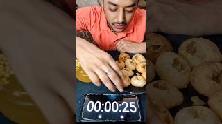 25 Second में 10 PANIPURI eating challenge😱 shorts viralshorts ytshorts youtubeshorts [upl. by Eiramoj]