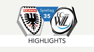 Highlights FC Aarau  FC Wil 1900 [upl. by Ezirtaeb131]