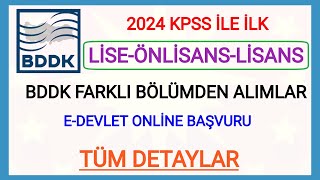 2024 KPSS İLE İLK ATAMA KARARI GELDİ✅ LİSEÖNLİSANSLİSANS ÜÇ ÖĞRENİM DÜZEYİ BDDK MEMUR ALIMI DETAY✅ [upl. by Athey]