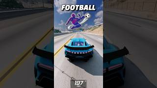 Football Players Cars VS 100 Potholes beamngdrive messi [upl. by Ogata]