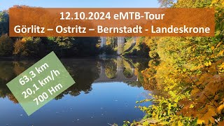 12102024 eMTBTour Görlitz  Ostritz  Bernstadt  Landeskrone [upl. by Yellac371]