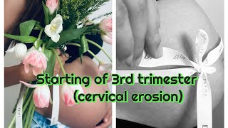 3rdtrimester pregnancyjourney symtoms cervicalerosion vaginaldischarge browndischarge [upl. by Dorena]