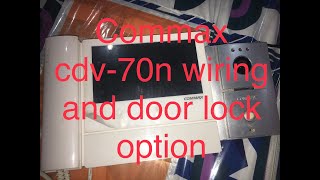 COMMMAX video camera intercom wiring  cdv70n intercom  how electric door unlock [upl. by Tella]