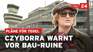 Baustelle Tegel Wissenschaftssenatorin hält an HochschulUmzugsplänen fest [upl. by Adien]