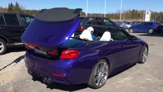 BMW M4 2018 Cabriolet Roof Opening [upl. by Launam]