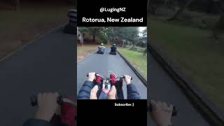 High Speed Luge Near Misses Rotorua New Zealand skylineluge formula1 [upl. by Eltsyrk358]