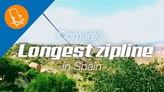 The longest zipline in Spain  Comares [upl. by Akiam]