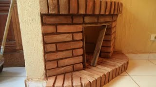 Fireplace  Lareira de canto passo a passo quotparte1quot [upl. by Win]