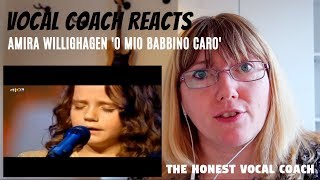 Vocal Coach Reacts to Amira Willighagen O Mio Babbino Caro Hollands Got Talent [upl. by Isied]