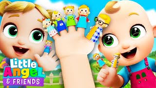 Finger Family  Little Angel And Friends Kid Songs [upl. by Nikolai365]