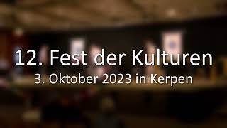 12 FEST DER KULTUREN in Kerpen  2023 [upl. by Adnih932]