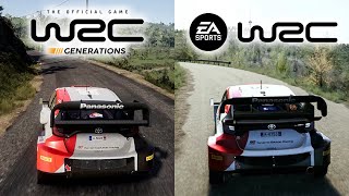 WRC Generations vs EA Sports WRC  Direct Comparison [upl. by Weatherby434]