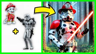 Paw Patrol as STAR WARS Characters  Ai Animation Kingdom2 [upl. by Airdnat]