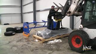 How to Unload and Install SnowFire Plow System for Your Skid Steer [upl. by Shantee]