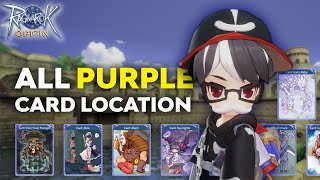 ALL BEST PURPLE CARD LOCATION  RAGNAROK ORIGIN GLOBAL INDONESIA 12 [upl. by Poock164]