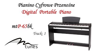 Pianino Cyfrowe Przenośne Mtunes Seria mtP65bk  track 1 [upl. by Aneahs]