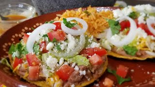 MY FAMOUS MEATLESS TOSTADAS  How To Make  buffet style [upl. by Aleira]