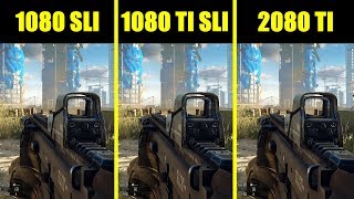 Battlefield 4 RTX 2080 TI Vs GTX 1080 TI SLI Vs GTX 1080 SLI Frame Rate Comparison [upl. by Ange]