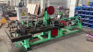 220V three phase barbed wire machine working video [upl. by Puduns]