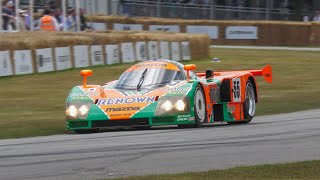 Best CAR Sounds of GOODWOOD FOS 2023  Mazda 787B Solus GT Bugatti Bolide M1 ProCar [upl. by Derwon]