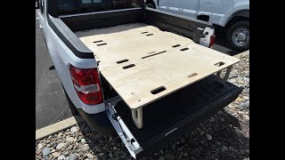 BamBed Ford Maverick Sleeping Platform Demo [upl. by Can]