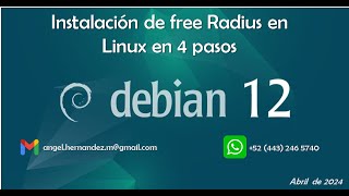 instalar freeradius debian [upl. by Bille]