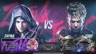 Tekken 8 oKzWolfshadow Zafina Vs Eddy [upl. by Abrams]