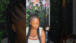 Half Knotless and half stitch braids 🥰 hairstyles knotlessbraids braids haircare knotless [upl. by Sineray]